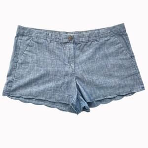 retro y2k Gap Chambray Shorts Sz 16 R